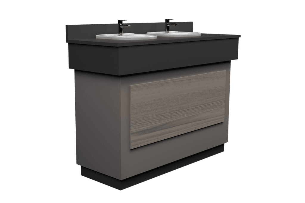 1200-1500mm Fully Recessed Vanity Unit