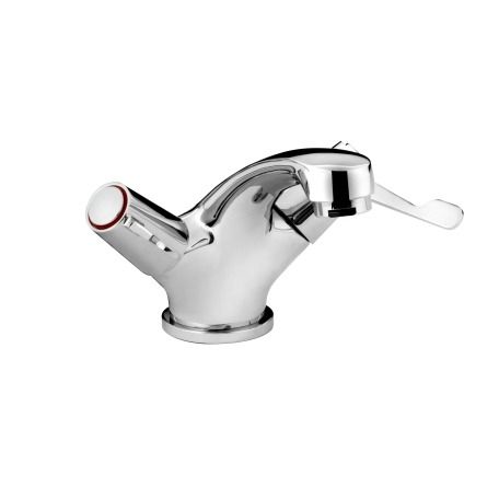 Bristan Value Basin Mixer Tap with 3 Inch Levers and Pop-Up Waste, Chrome