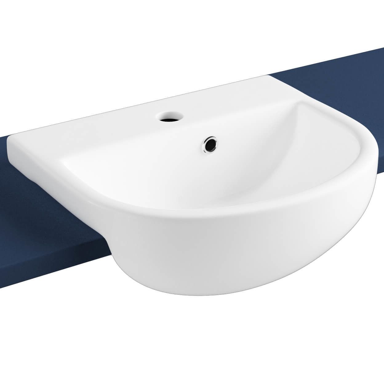 Lecico Atlas Semi-Recessed Countertop Basin - 400mm