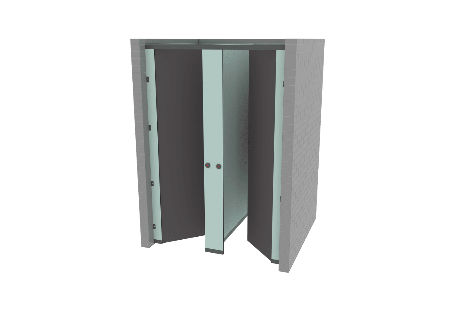 Double Enclosed - Wall Hung Doors